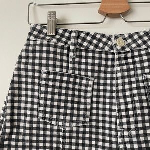 Reformation Checkered Shorts